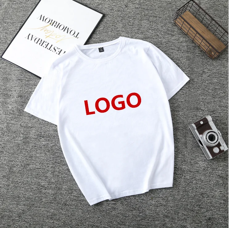 

High quality pure color T-shirts summer tee drop shipping wholesale unisex custom logo printing top breathable casual T-shirts