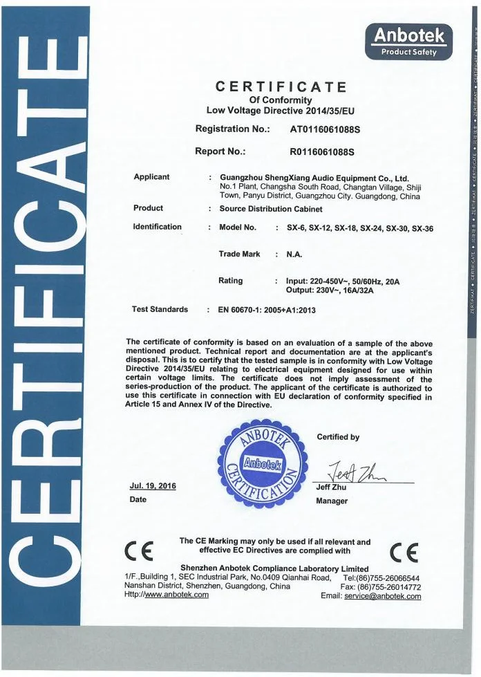 CE DISTRO CERTIFICATES