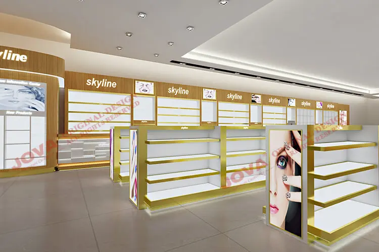 beauty salon display showcase