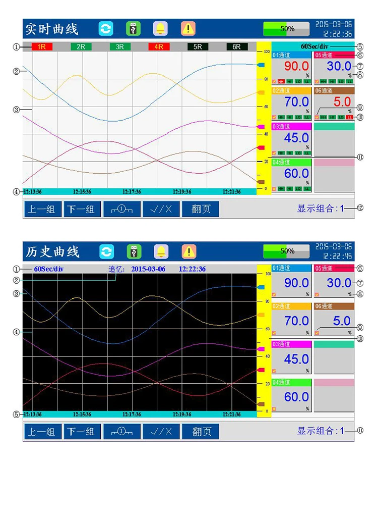 16 Channels Paperless Temperature Chart Data Logger Paperless
