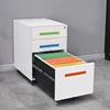 Office equipment Steel lockable 3 drawer vertical moving pedestal file cabinet for storage ducoment