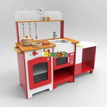 2021 Wholesale  Kids Wooden Cheap  Play  Kitchen  Set  New 