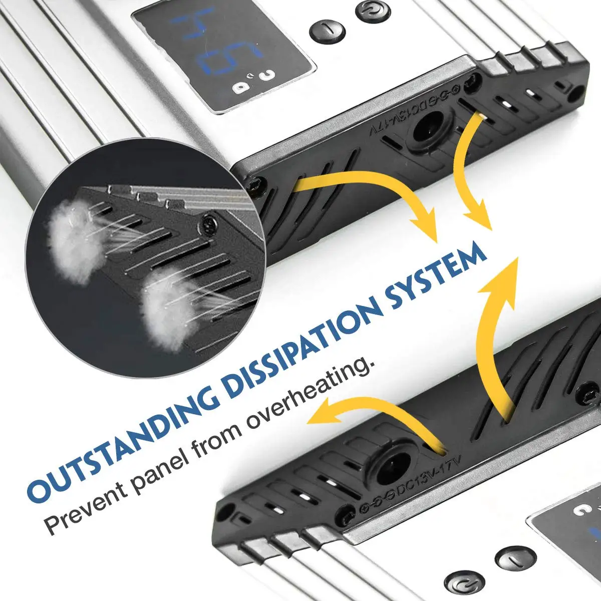 PT-15B Ultra-thin Bi-Color 3200K-5600K Aluminum Alloy Dimmable Studio Photography  LED Photo Video Panel Light for Camera