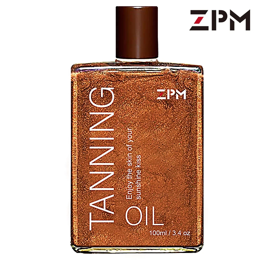Zpm Oem/odm Private Label Natural Suntan Oil Deep Dark Tanning Lotion