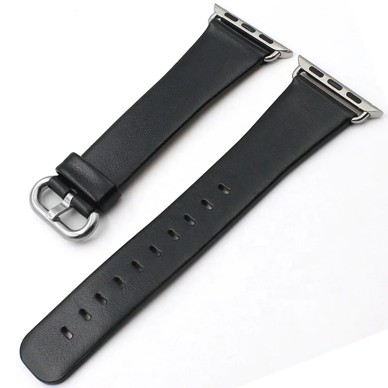 

Wholesale 38mm 42mm 3 colours Wear resistance Fashion Genuine leather apple watch strap, Customized