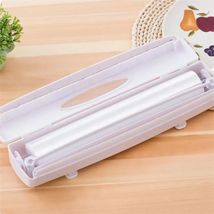 Plastic Wrap Dispenser Kitchen Cling Food Wrap Cutter Dispenser Preservative Film Cutter Kitchen Accessories Buy Plastic Wrap Dispenser Kitchen Cling Food Wrap Cutter Kitchen Accessories Product On Alibaba Com