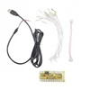 DIY Handle Arcade Set Zero Delay Arcade USB Encoder PC to Joystick Control Panel For MAME 2pin + Push Buttons