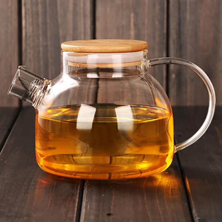 

Eco-friendly transparent coffee pot heat resistant glass teapot