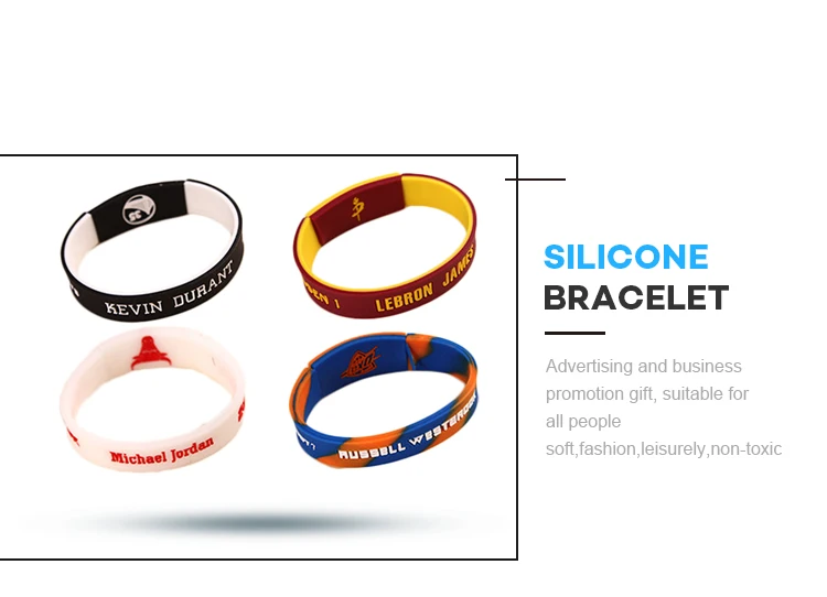 Professional Cheap Custom Silicone Rubber Wristband Bulk Silicone