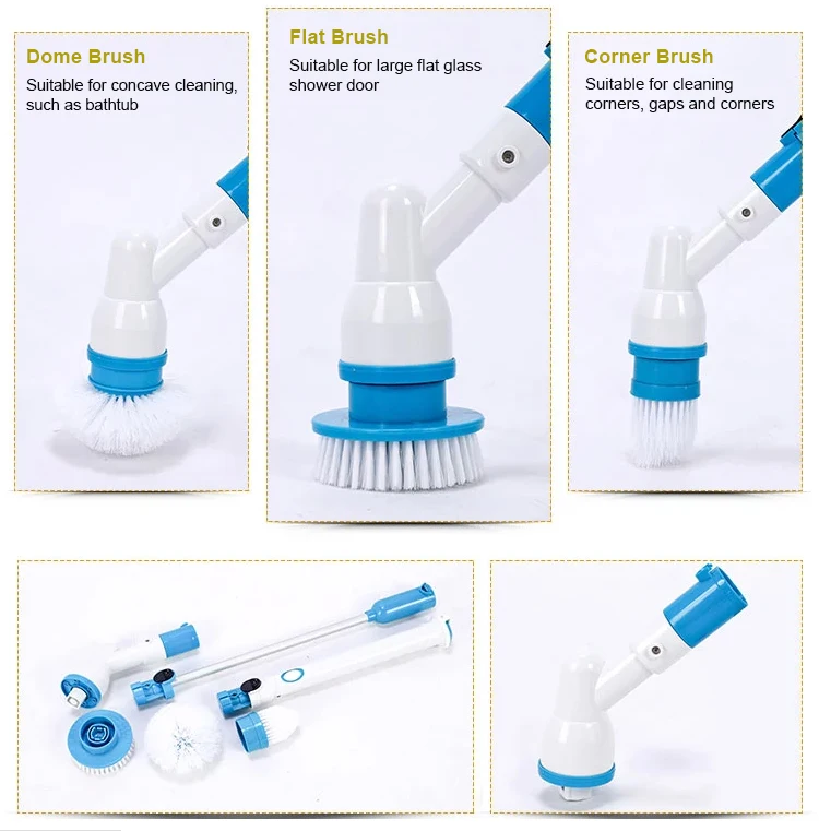 Rechargeable Rotating Scrubber Electric Bathroom Cleaning Brush Buy