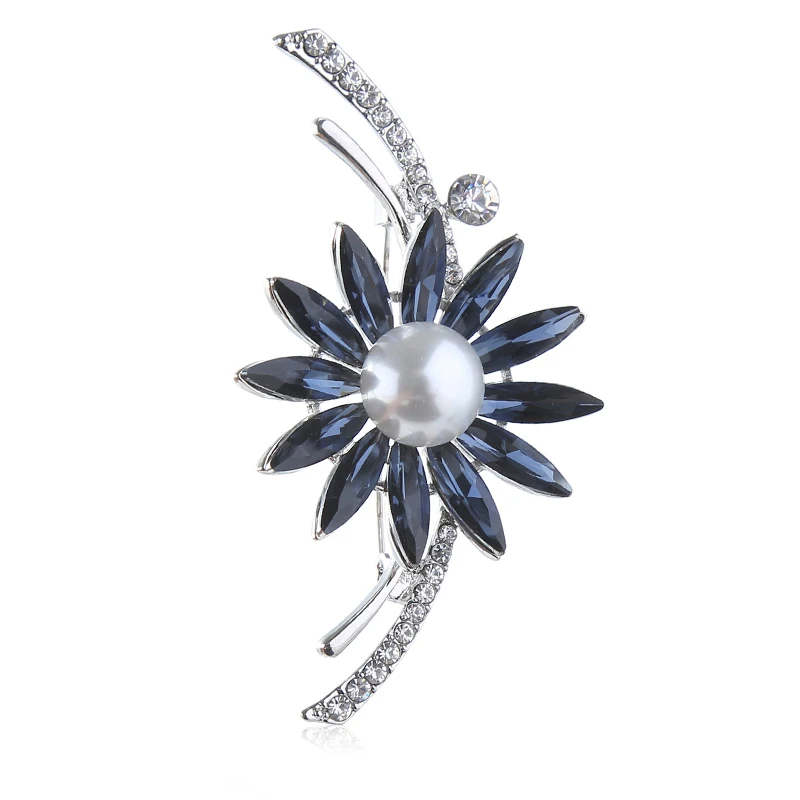 

fashion african beads jewelry crystals big rhinestone flower brooches