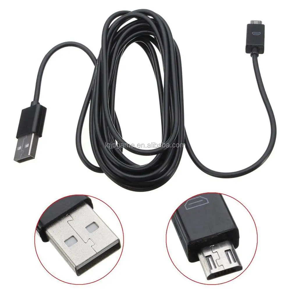 LQJP for PS4 USB cable New 3 meters Long Charging charger USB Wire cable for PS4 /for XBOX One Controller