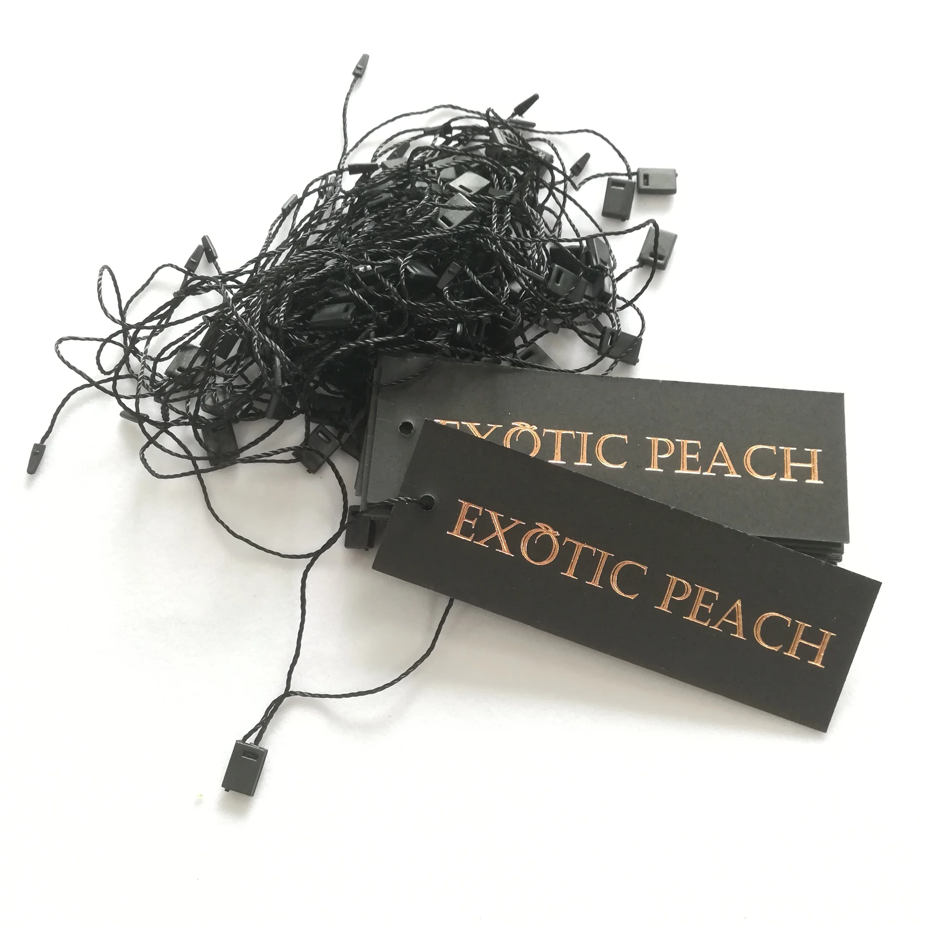 

EXW price famous hang tag for T-shirt/hangbag,product hang tag string, Customized color