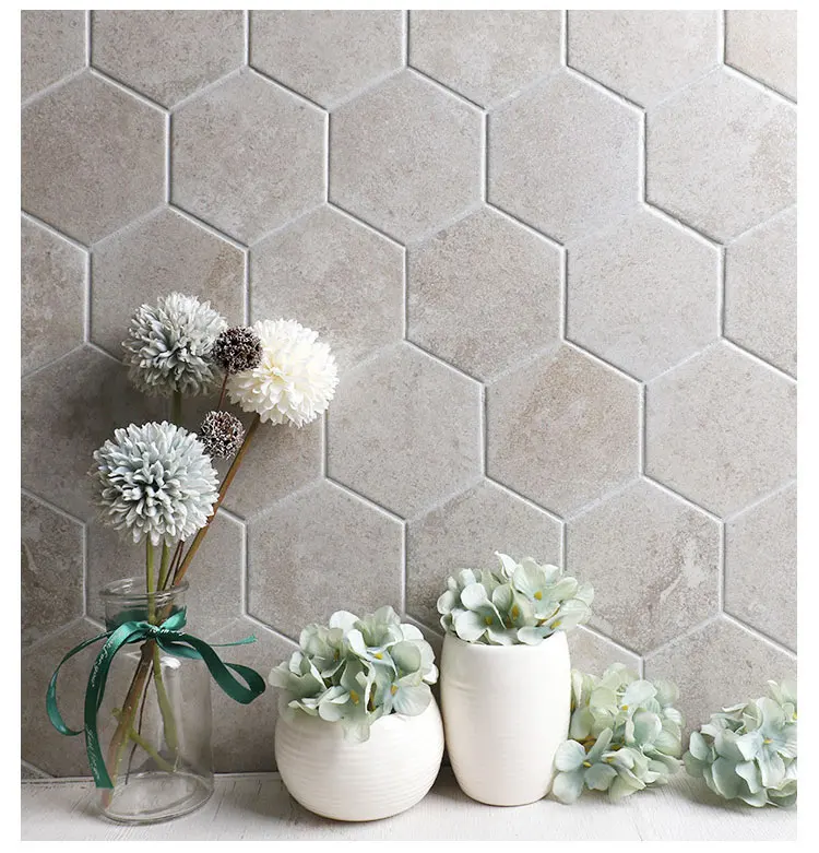 Kitchen Bathroom Wall Marble Look Ceramic Honeycomb Mosaic