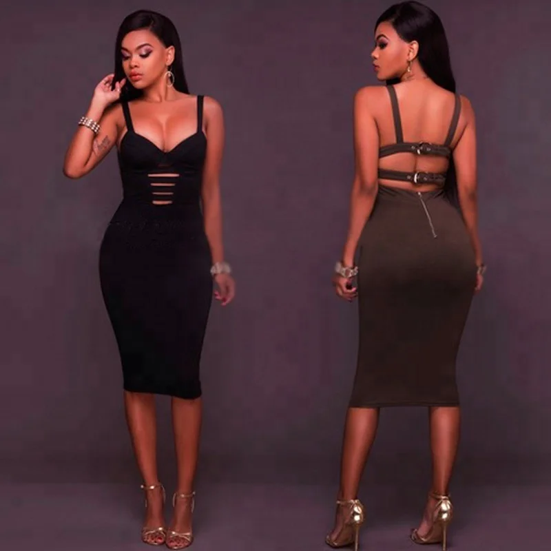 

Summer 2019 Pencil Dresses Women V-neck Sexy Club Dress, N/a