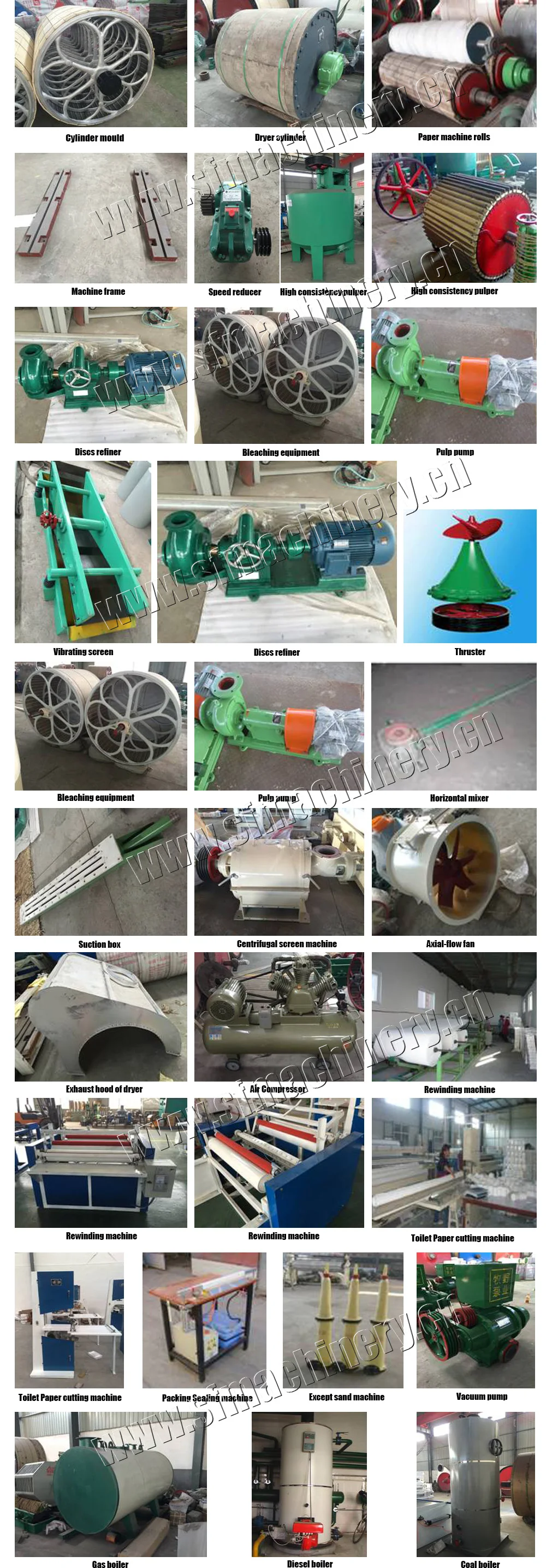 Sanitary paper machine