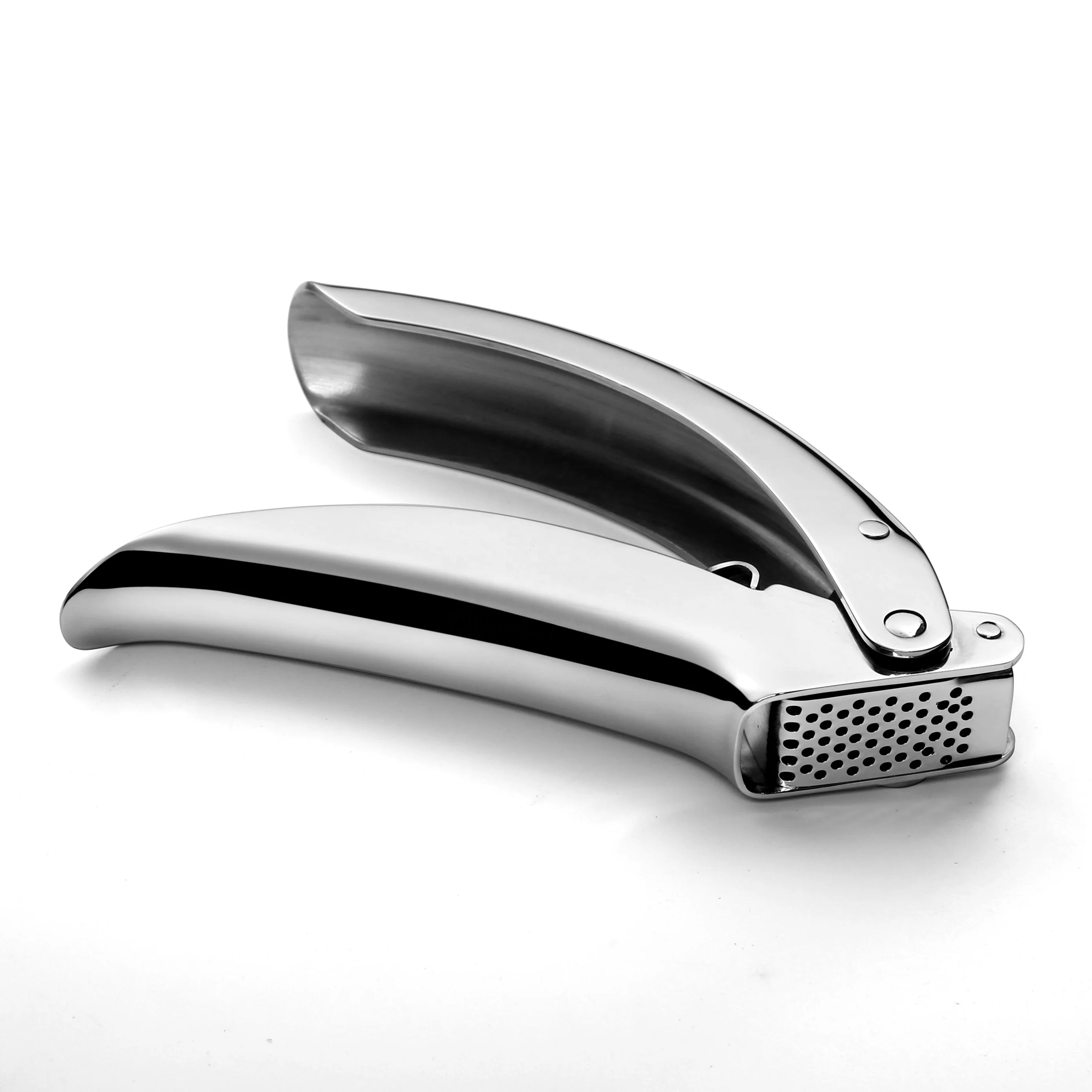 

First class kitchen gadget manual stainless steel garlic press, Silver