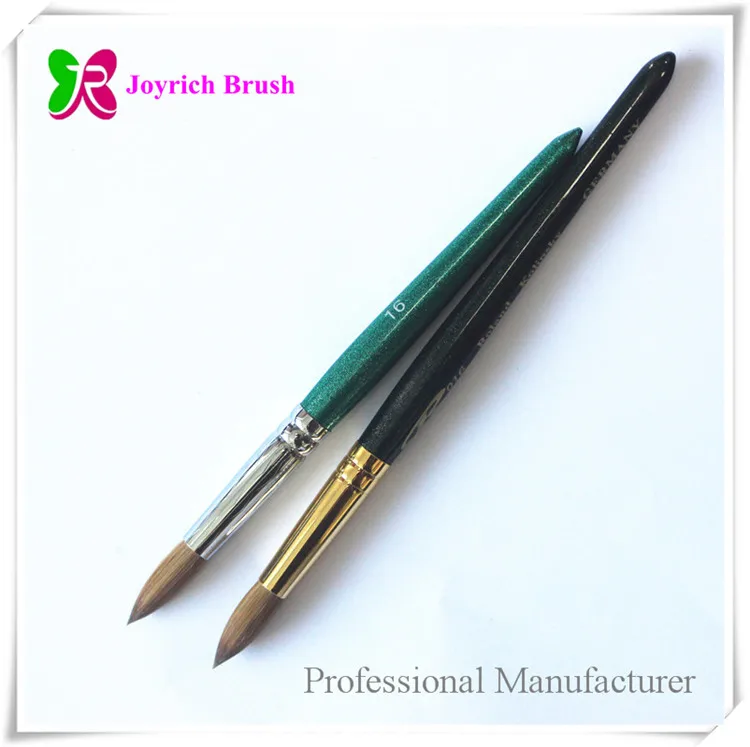 
Pure kolinsky hair acrylic nail art wholesale acetone resistant handle nail brush 