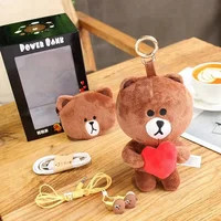 

Promotional gifts Outdoor Portable Creative Bulk Cartoon Bear USB Power Bank Supply For Mobilephone