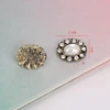 Shinyornament 25*20mm Multi Purpose Widely Use Bulk Rhinestone White Pearl Fancy Coats Buttons