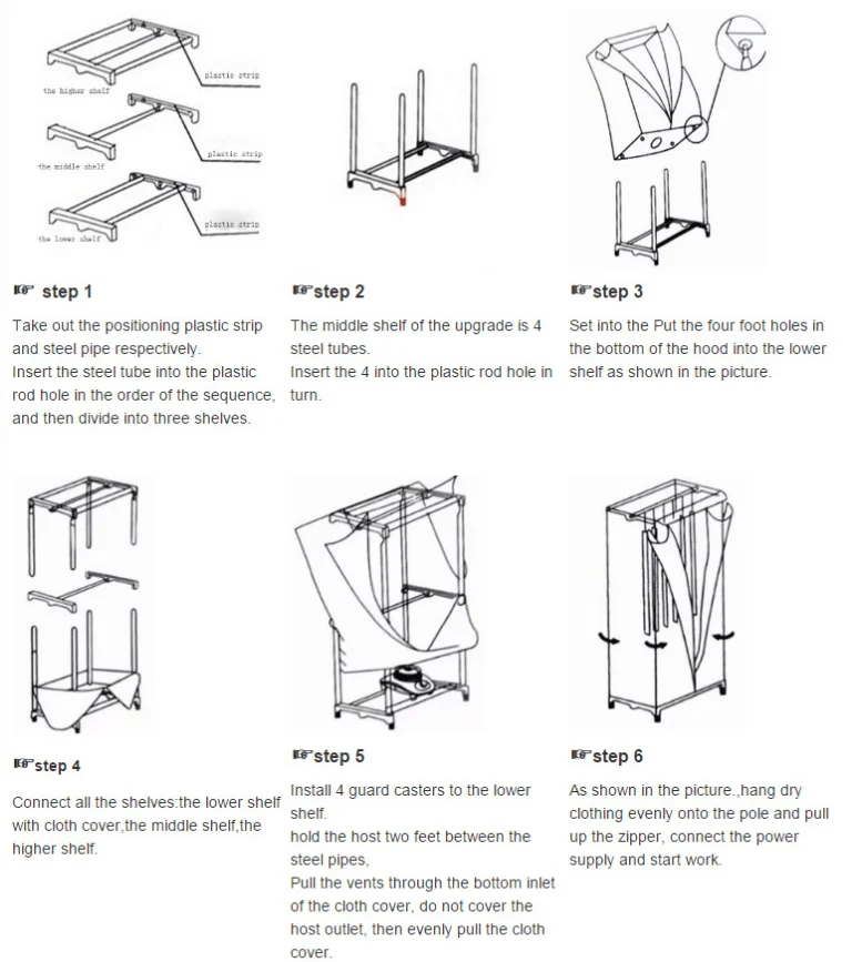 Multifunctional Hot Air Electric Portable Clothes Dryer