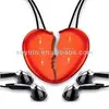 Necklace mini music player heart Shape 2GB/4GB/8GB MP3 player wholesale