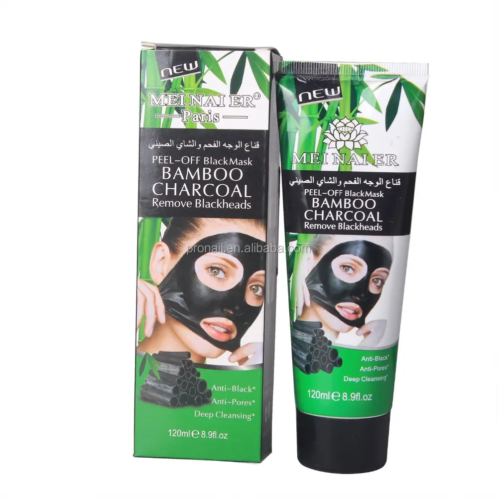 

Freeshipping 120 ml BAMBOO CHARCOAL deep cleaning blackheads remover facial black mask