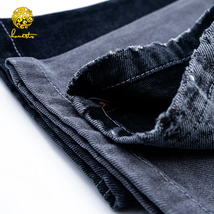 
Men jeans print spandex 100% cotton denim fabric 