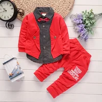 

2018 Spring and Autumn New England Style Sets Two-piece Shirt Casual Wholesale Baby Clothes Sets