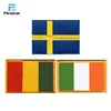 Wholesale embroidery country flag patches design custom embroidered patches