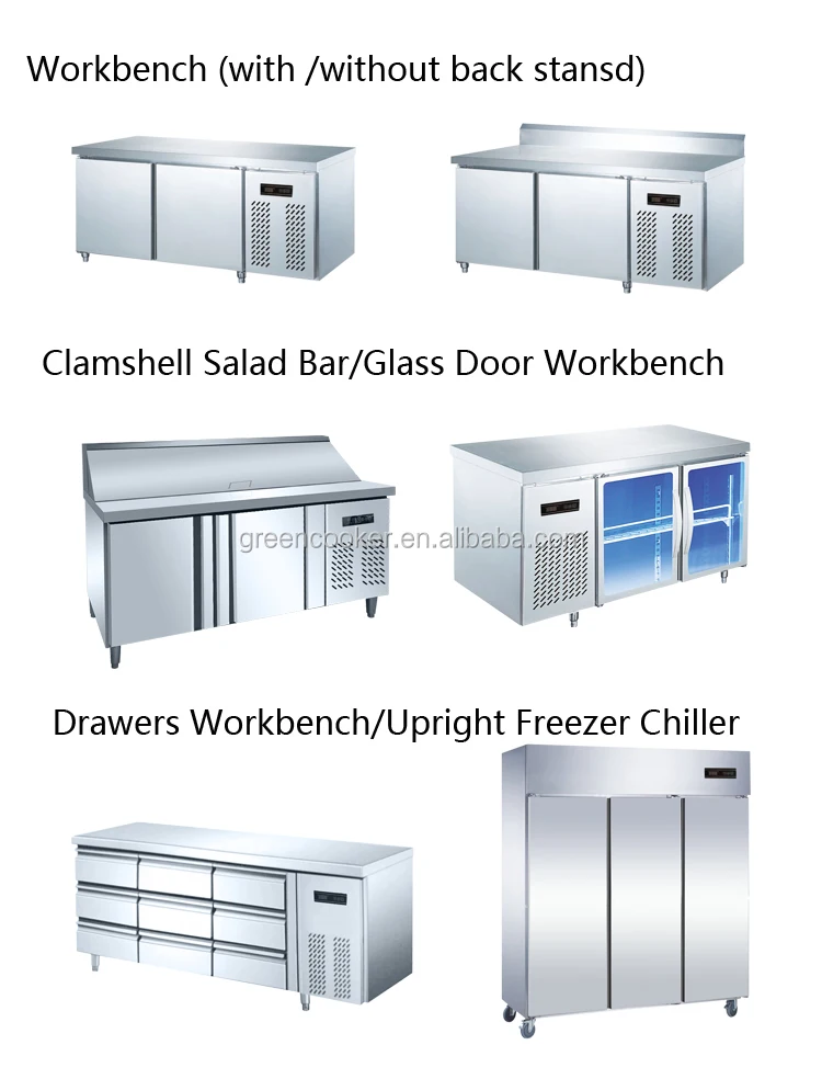 Refrigerated Counter With Drawers / Four Drawer Under Counter