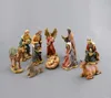 Antique Polyresin Christmas Nativity10-Piece Figurine Set,Resin Nativity Scene Figurines
