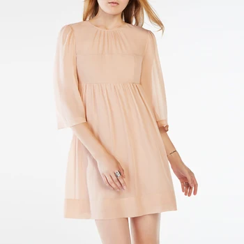 3/4 Sleeve Chiffon Dresses