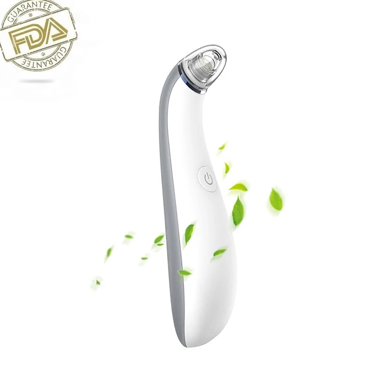 

2018 Electric comedo suction device acne blackhead remover vacuum, White+gray