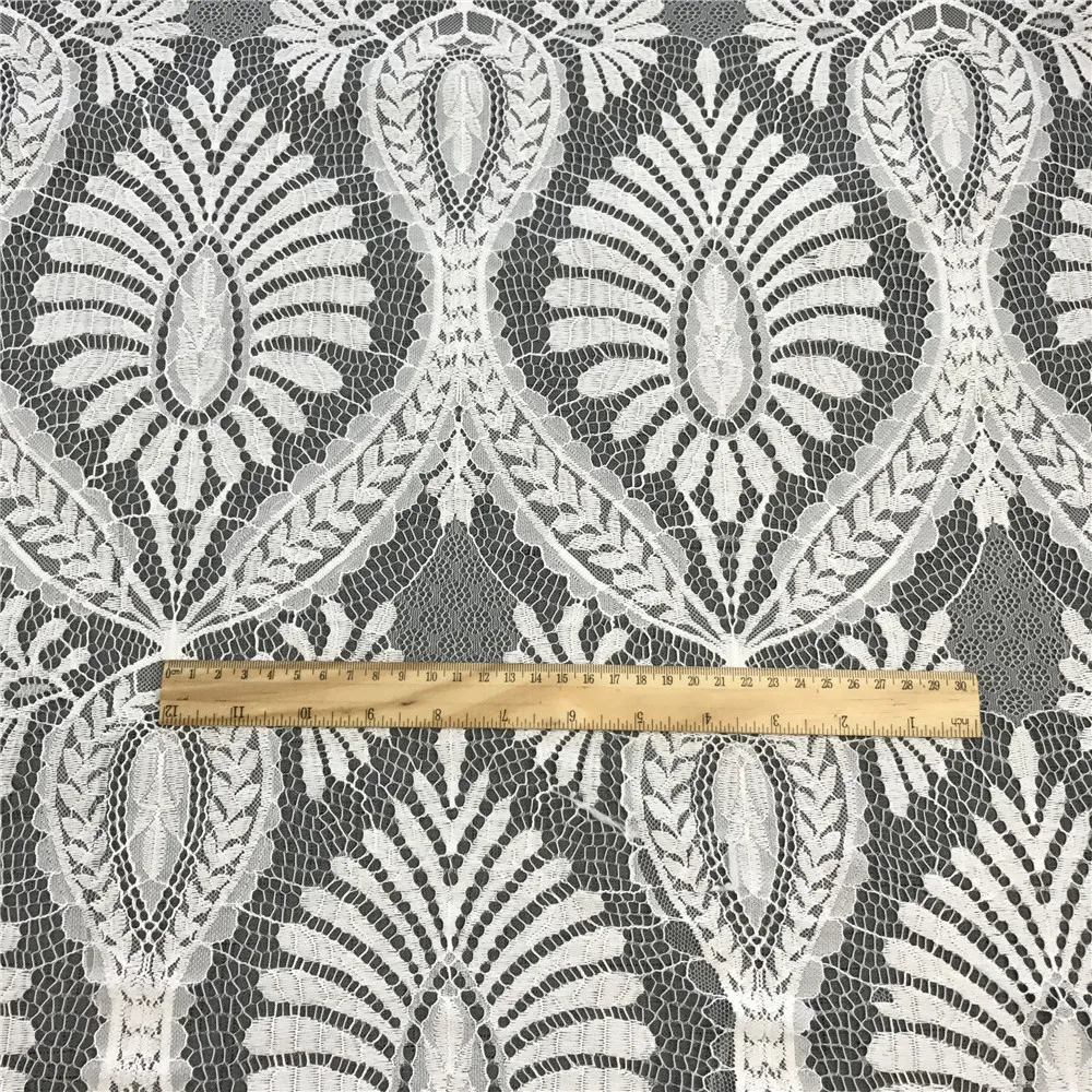 

2019 hot sale fashion eyelash cord lace fabric african high quality