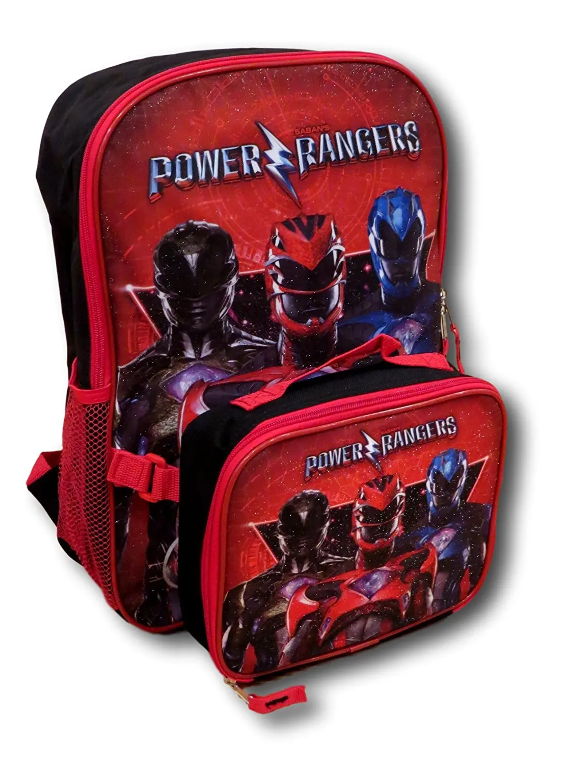 power ranger backpack and lunchbox