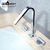 Brass Swan Spout Faucet Sets For Bathtub Basin Top Sanitary Ware Faucets Bathroom