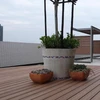 Eco- friendly UV-protected waterproof wpc floor timber