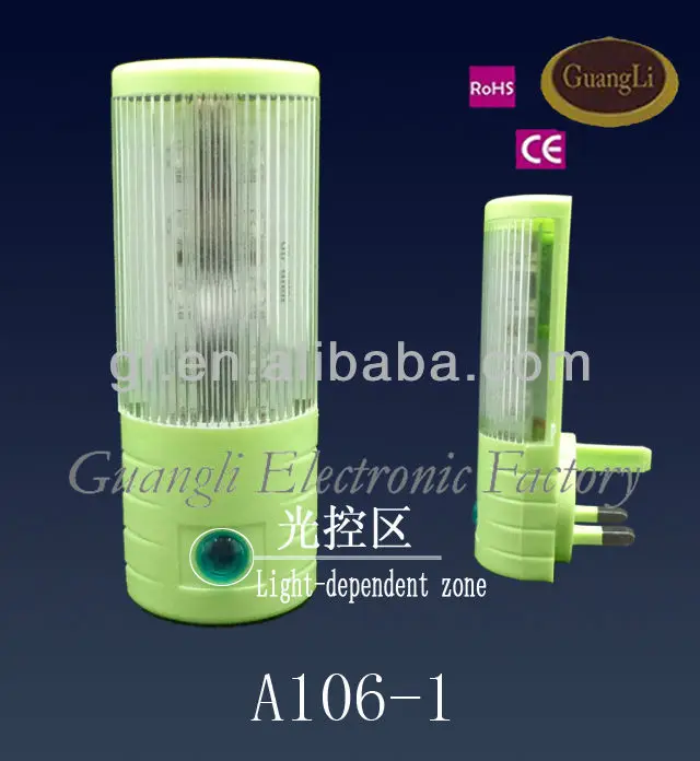 A106 OEM mini sensor control plug in ABS material nightlight lamp for bedroom