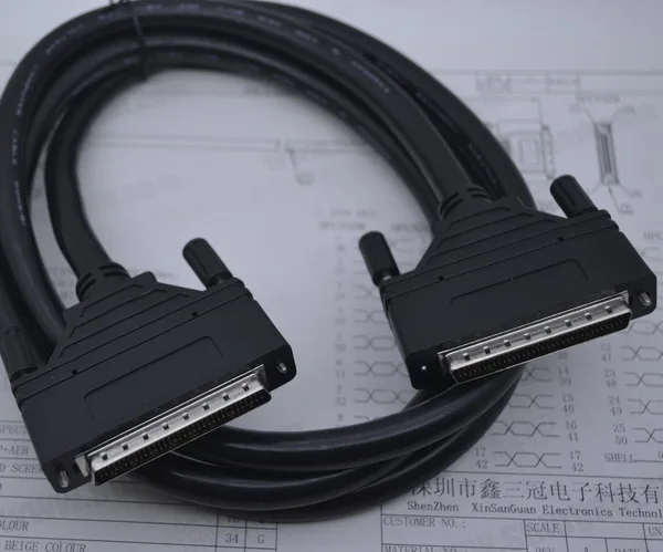 

customized SCSI 68Pin cable HPDB68pin male to HPDB68 male for Servo motor machinery equipment Custom Length