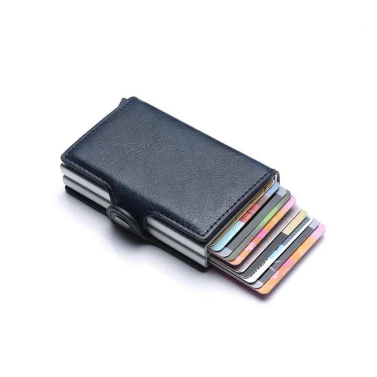 Card Holder Minimalist Leather Wallet Men