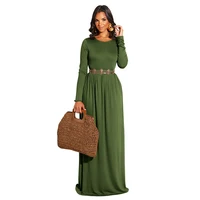 

2019 New Design Fashion Clothes Women Casual Maxi Dresses