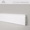 INTCO plastic waterproof plastic white wall baseboard match wood flooring skirting board