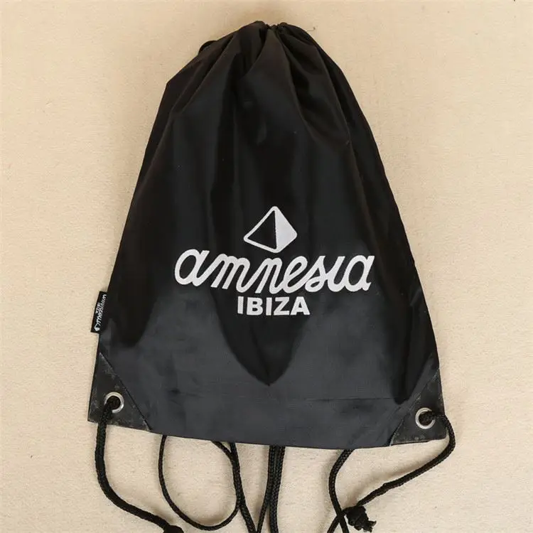 Most popular super quality recyclable cheap foldable drawstring bag custom