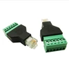 RJ12 6P6C Terminal Adapter 6P6C Telephone Modular Plugs Telecom Screw 6Pin conn