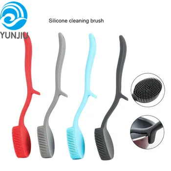 silicone brush eco friendly seller cleaning scrubber durable dish grade larger