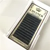 Own brand fiber synthetic eyelash extension Gradually changing color custom eyelashes