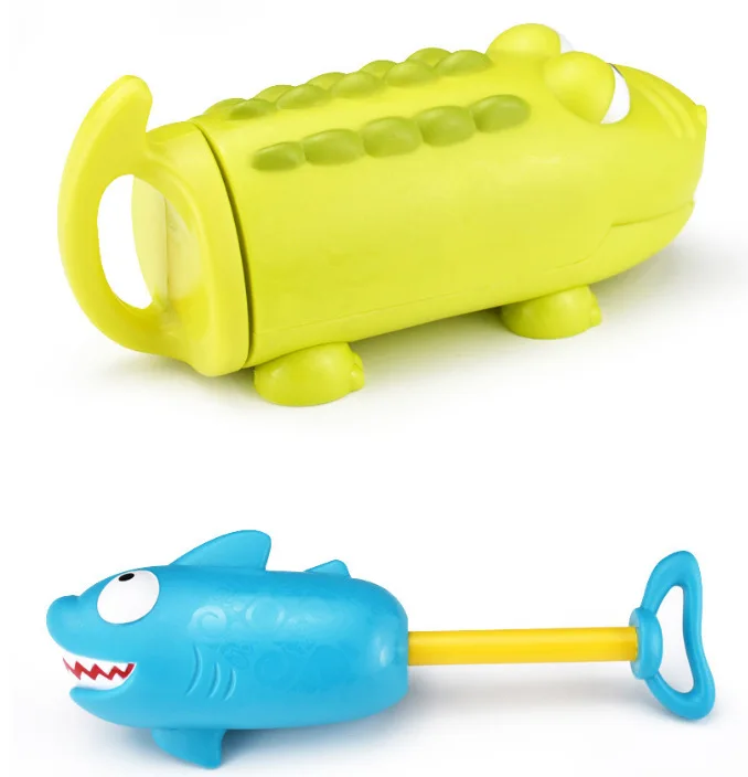 

Dropshipping Crocodile Shark Toy Water Children's Baby Kids Beach Swimming Pool Splashing Toy Pump Water Toys Hydraulic, As picture