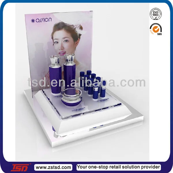 table top product display,custom acrylic counter top cosmetic pdq display