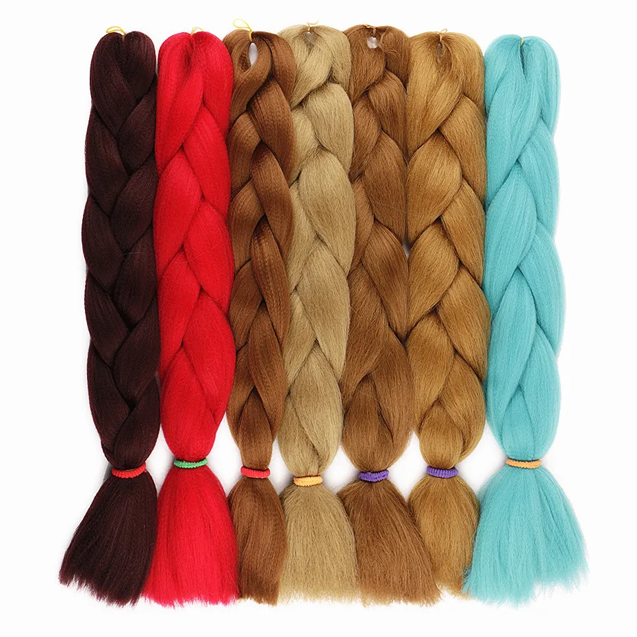 

Hot Selling Synthetic Hair Extension Super Jumbo Braid Ombre Hair For Braiding